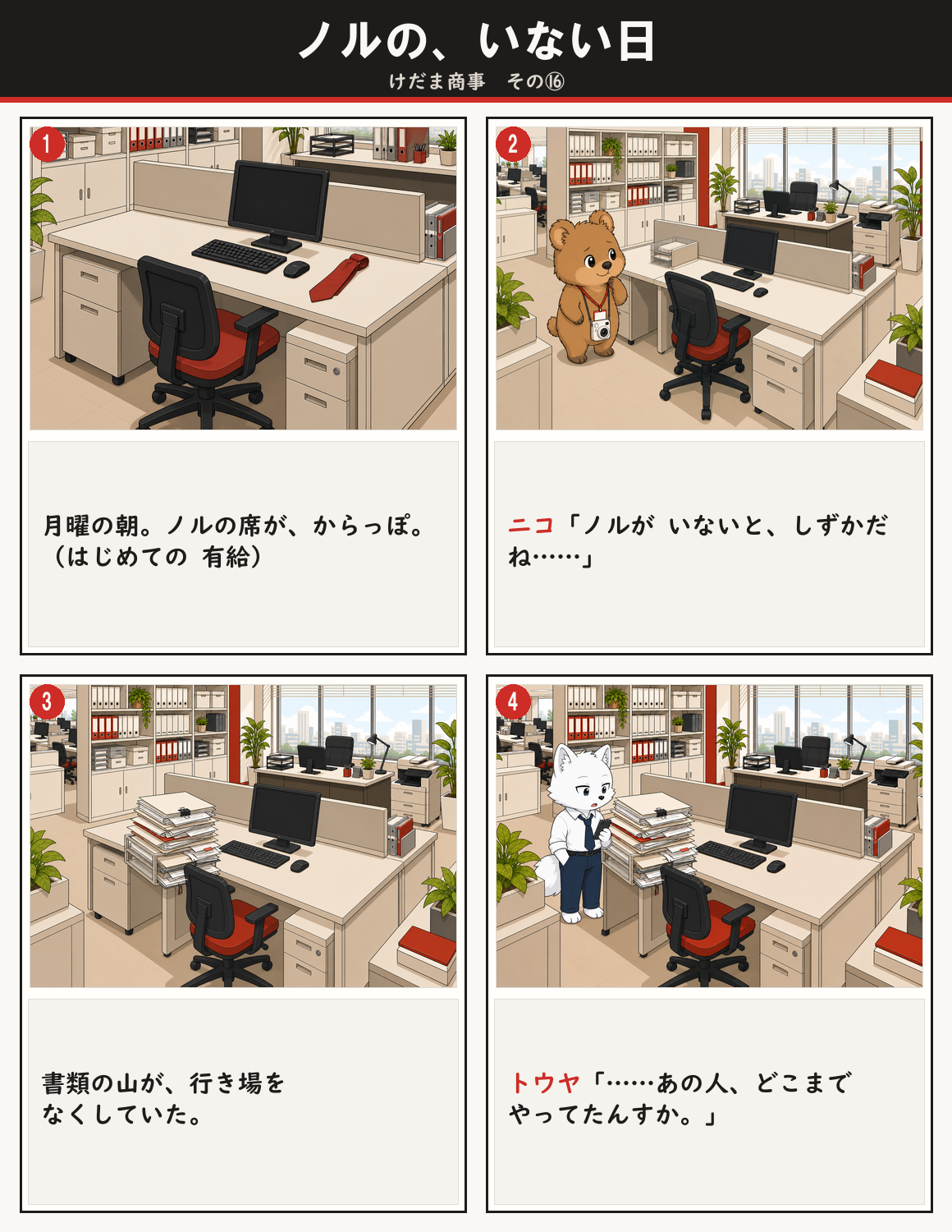 ノルの、いない日