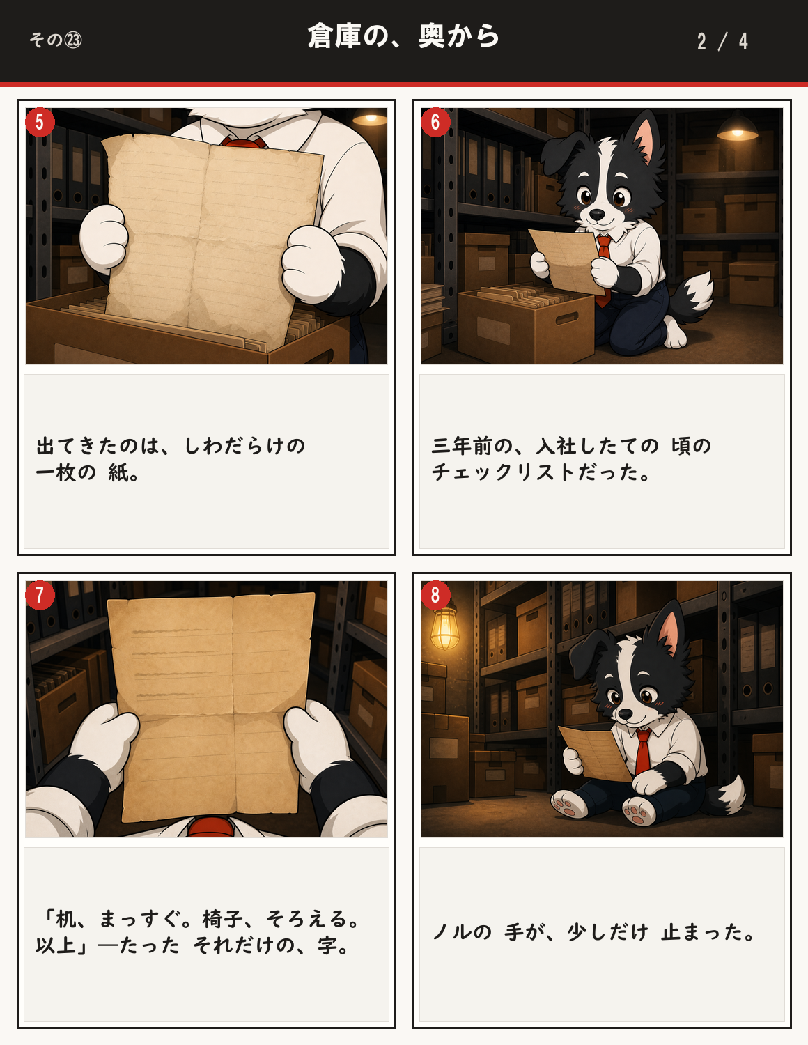 倉庫の、奥から 2ページ目