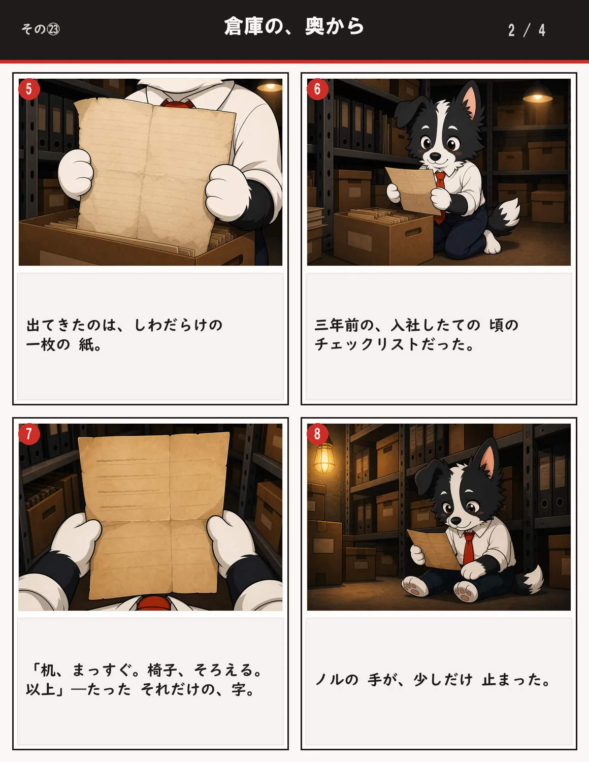 倉庫の、奥から 2ページ目