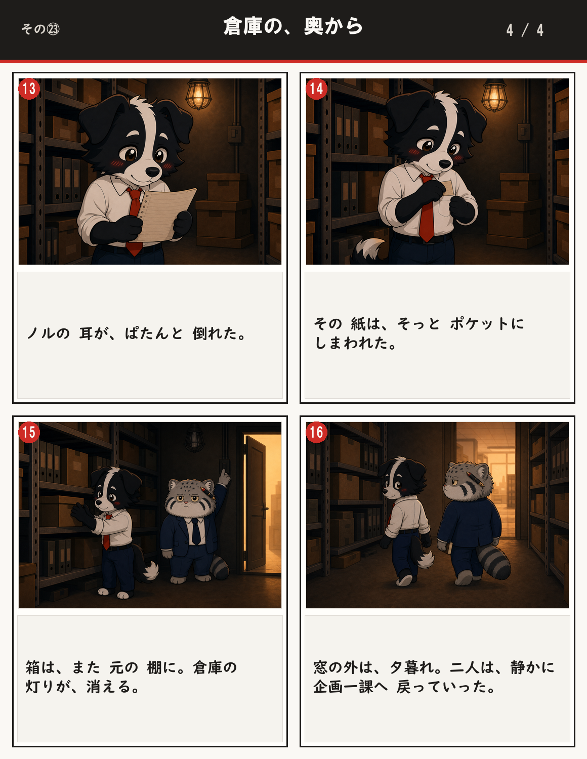 倉庫の、奥から 4ページ目