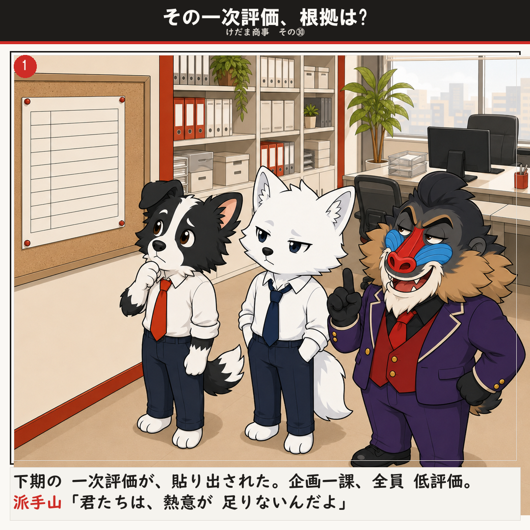 その一次評価、根拠は? 1ページ目