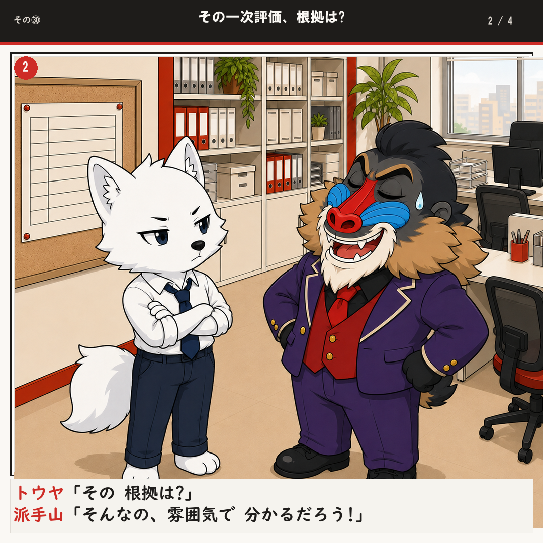 その一次評価、根拠は? 2ページ目