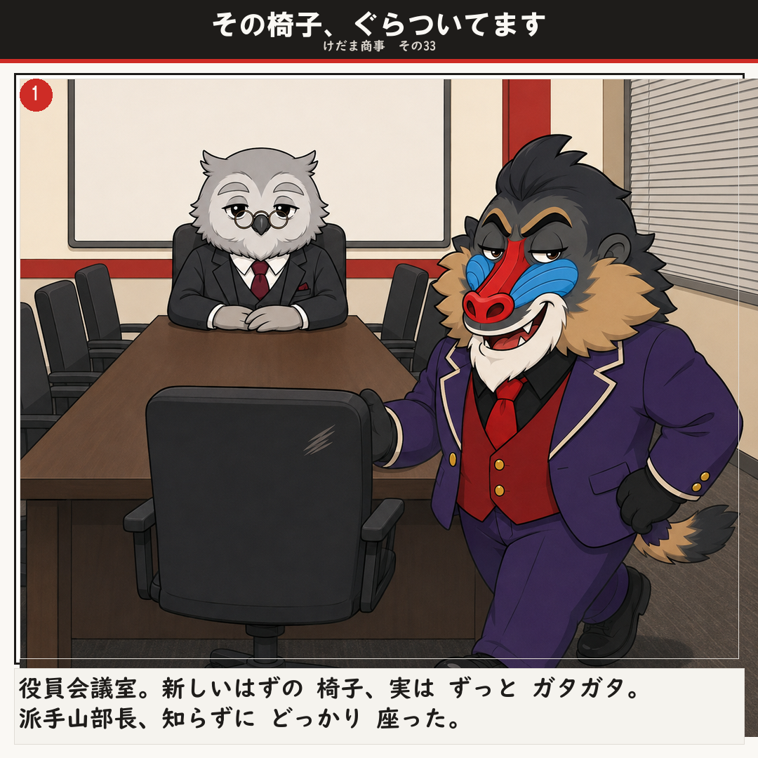 その椅子、ぐらついてます 1ページ目