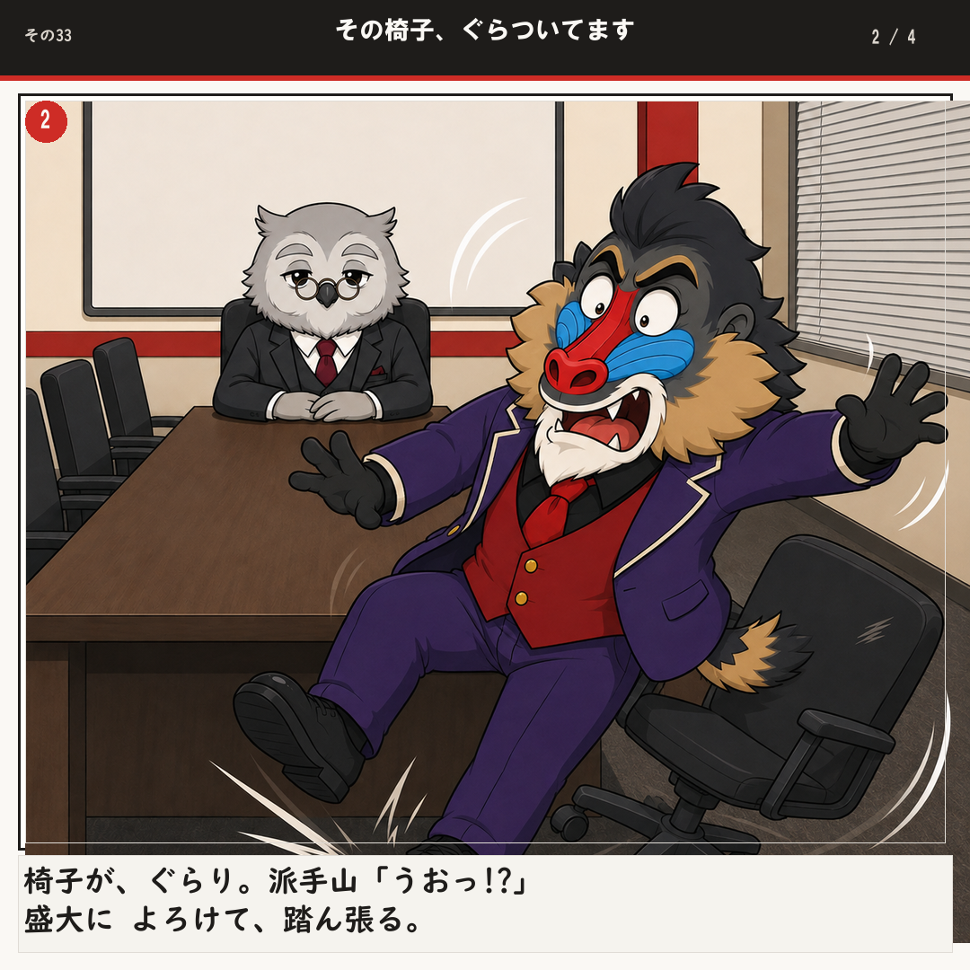 その椅子、ぐらついてます 2ページ目