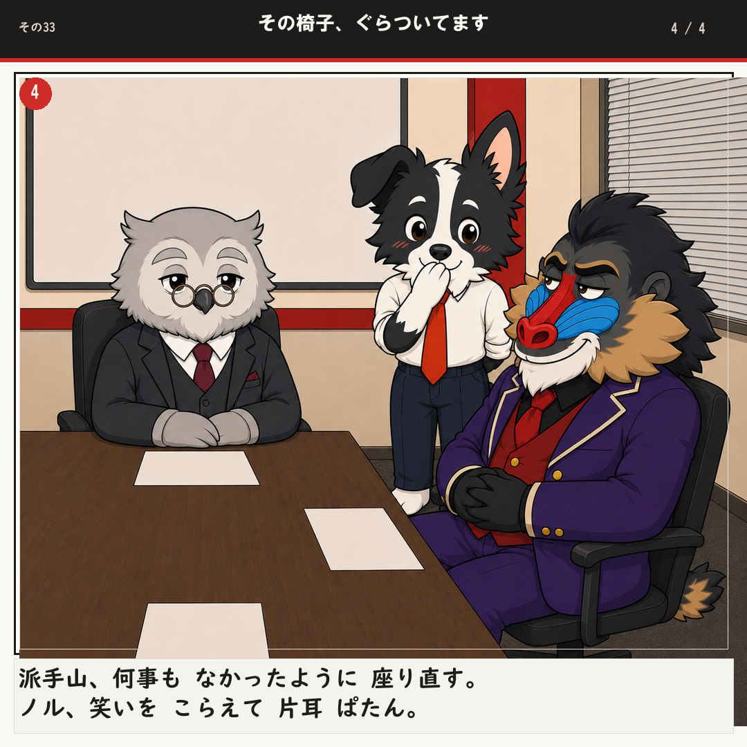 その椅子、ぐらついてます 4ページ目