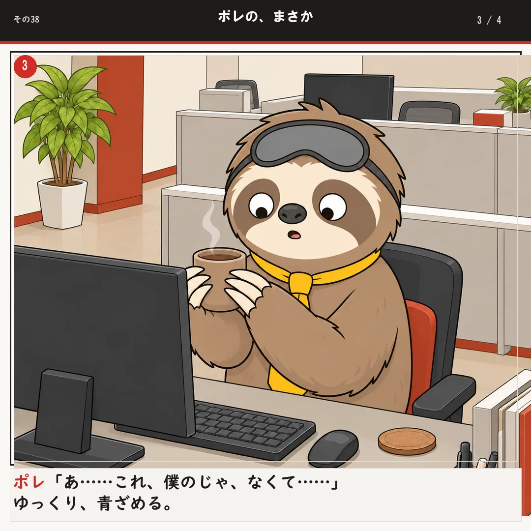 ポレの、まさか 3ページ目