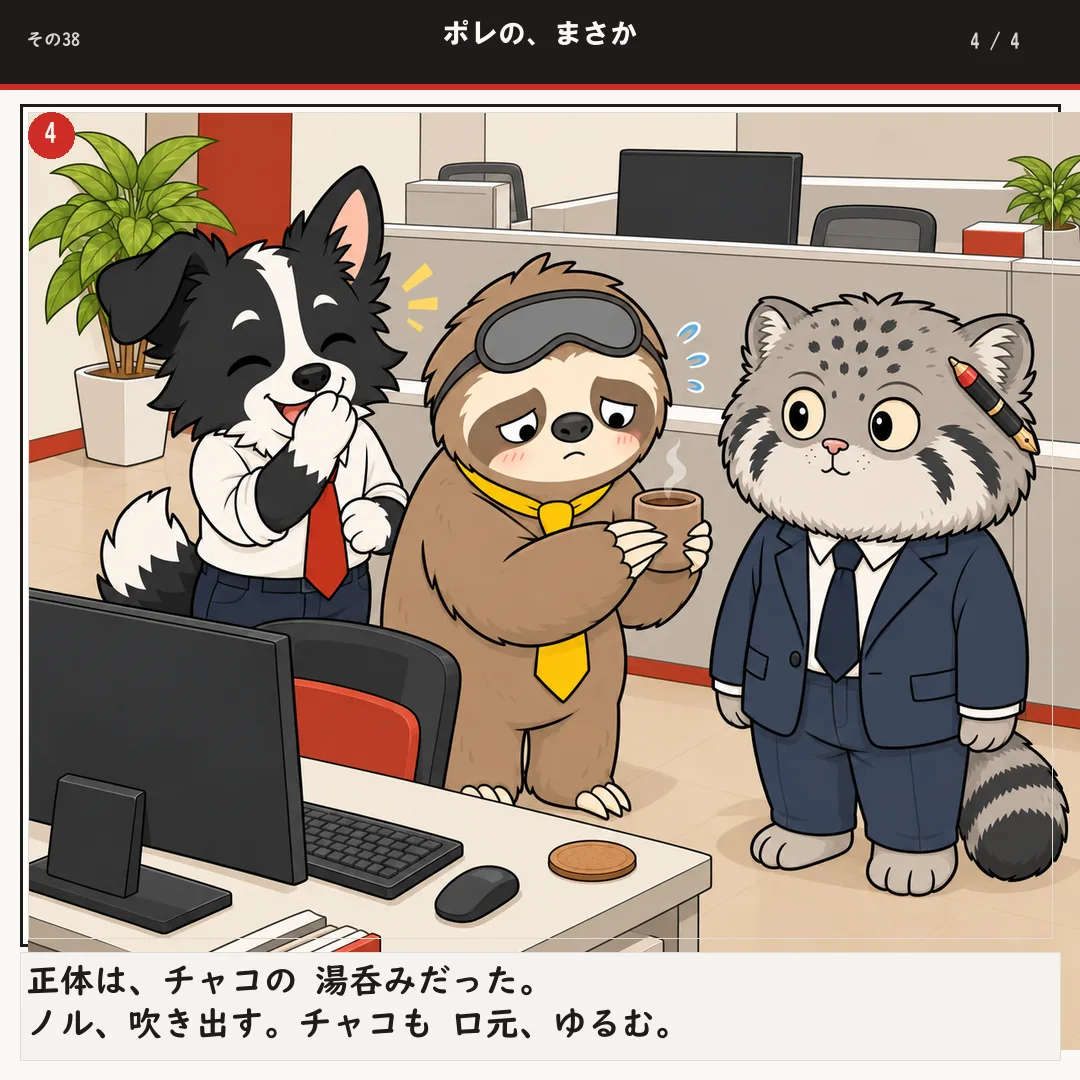 ポレの、まさか 4ページ目