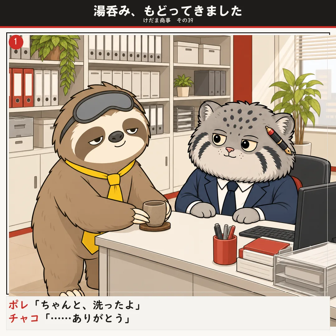 湯呑み、もどってきました 1ページ目