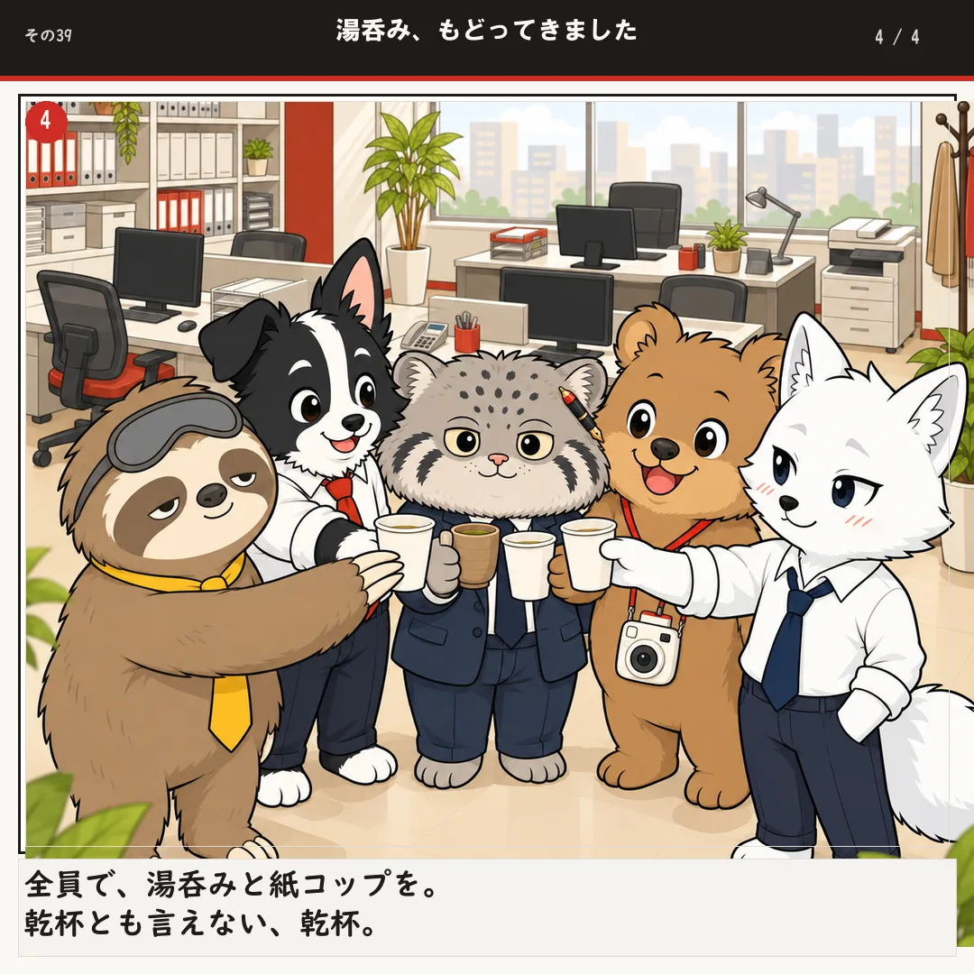 湯呑み、もどってきました 4ページ目