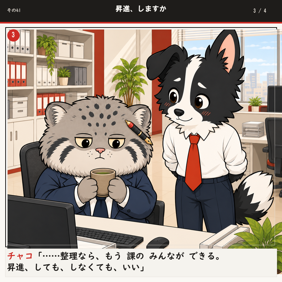 昇進、しますか 3ページ目