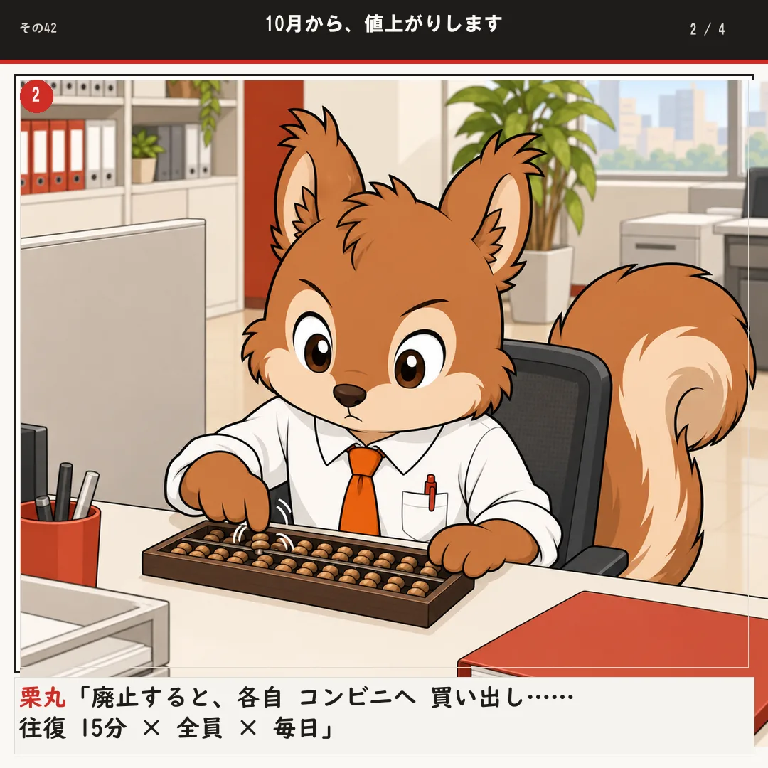 10月から、値上がりします 2ページ目