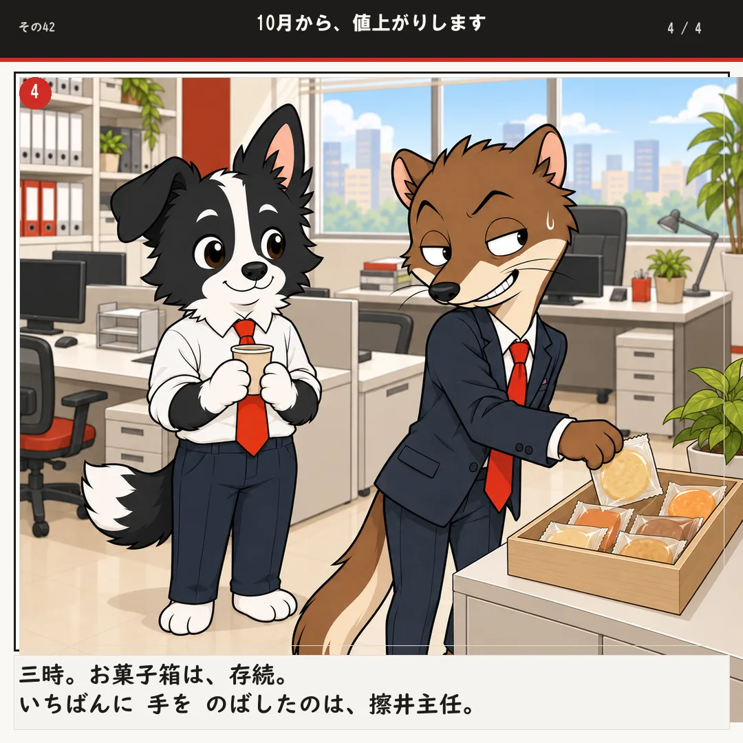 10月から、値上がりします 4ページ目