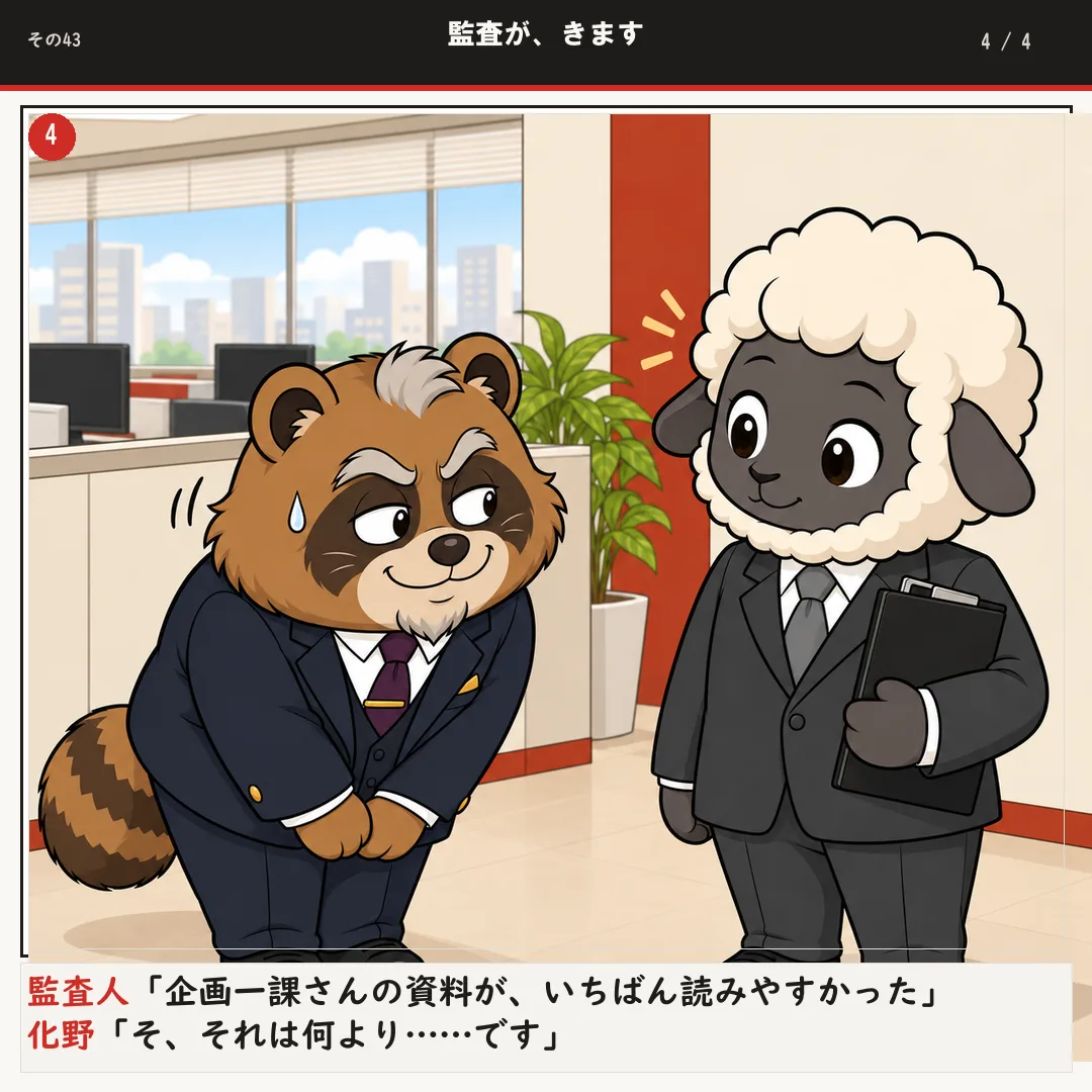 監査が、きます 4ページ目