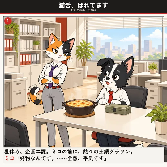 猫舌、ばれてます