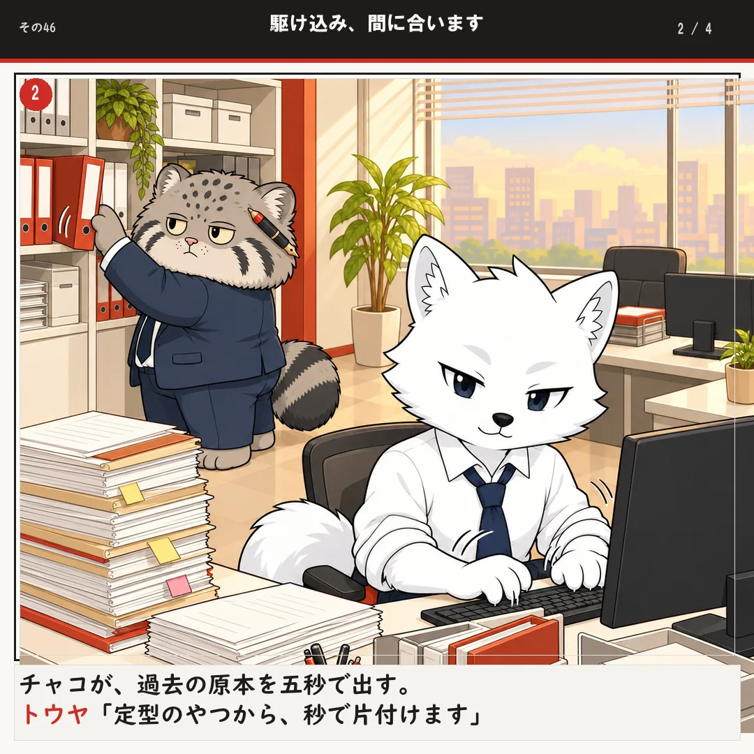 駆け込み、間に合います 2ページ目