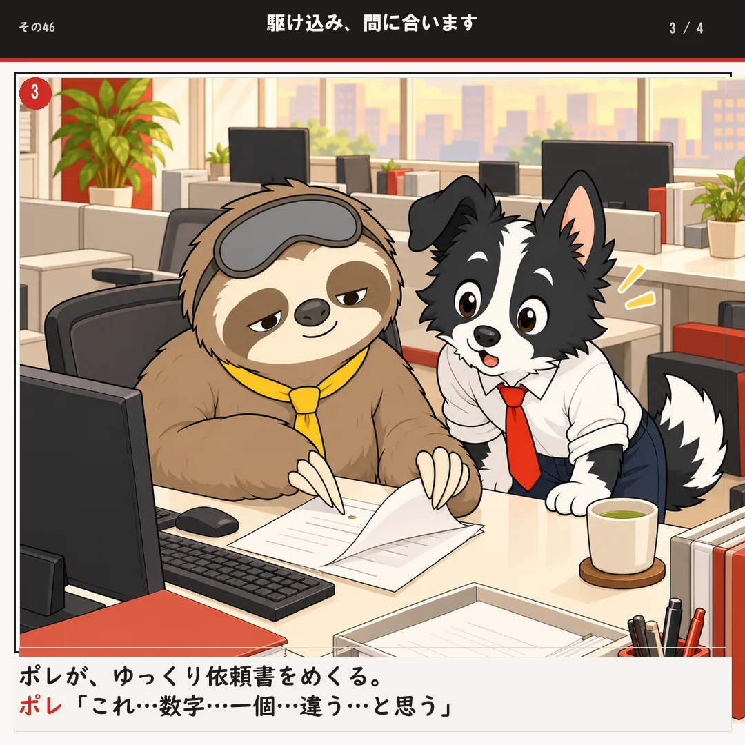 駆け込み、間に合います 3ページ目