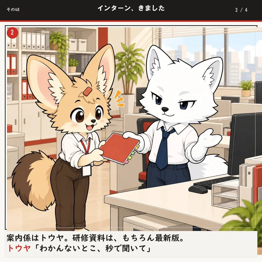 インターン、きました 2ページ目