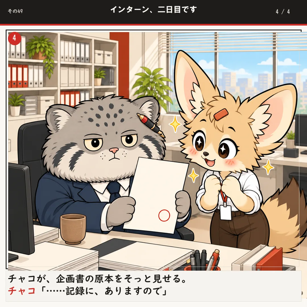 インターン、二日目です 4ページ目