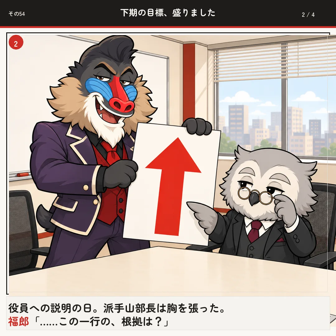 下期の目標、盛りました 2ページ目