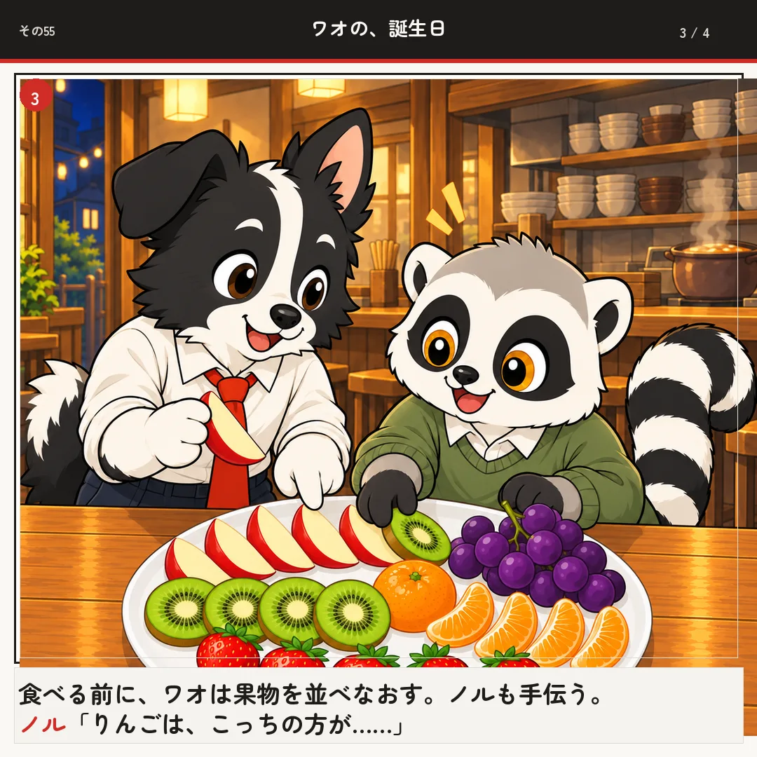 ワオの、誕生日 3ページ目