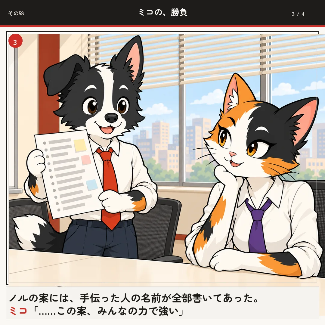 ミコの、勝負 3ページ目