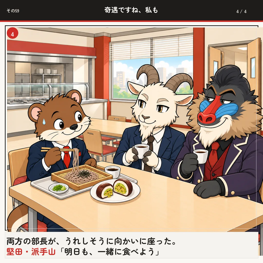 奇遇ですね、私も 4ページ目