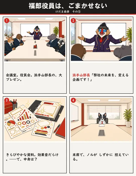 福郎役員は、ごまかせない