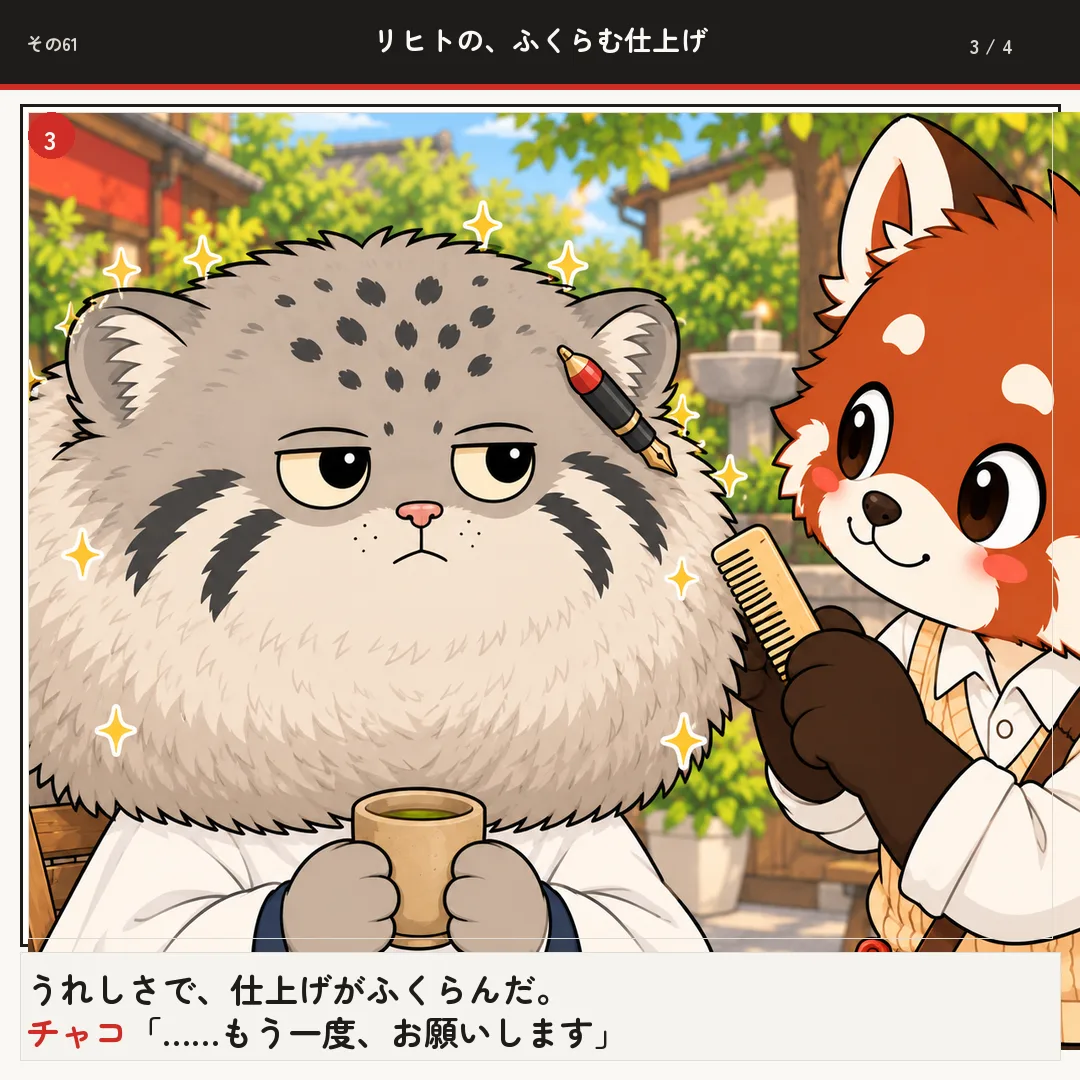 リヒトの、ふくらむ仕上げ 3ページ目