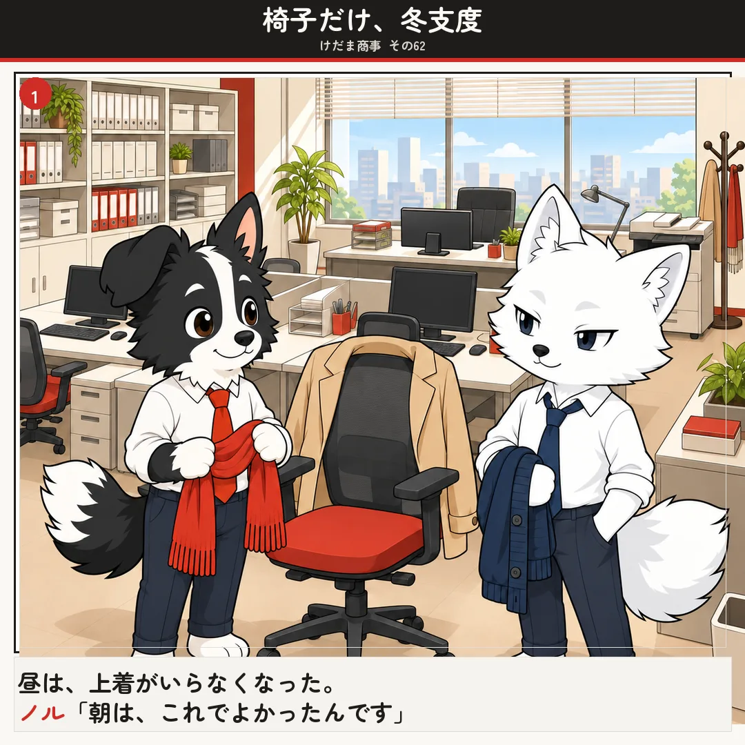 椅子だけ、冬支度 1ページ目