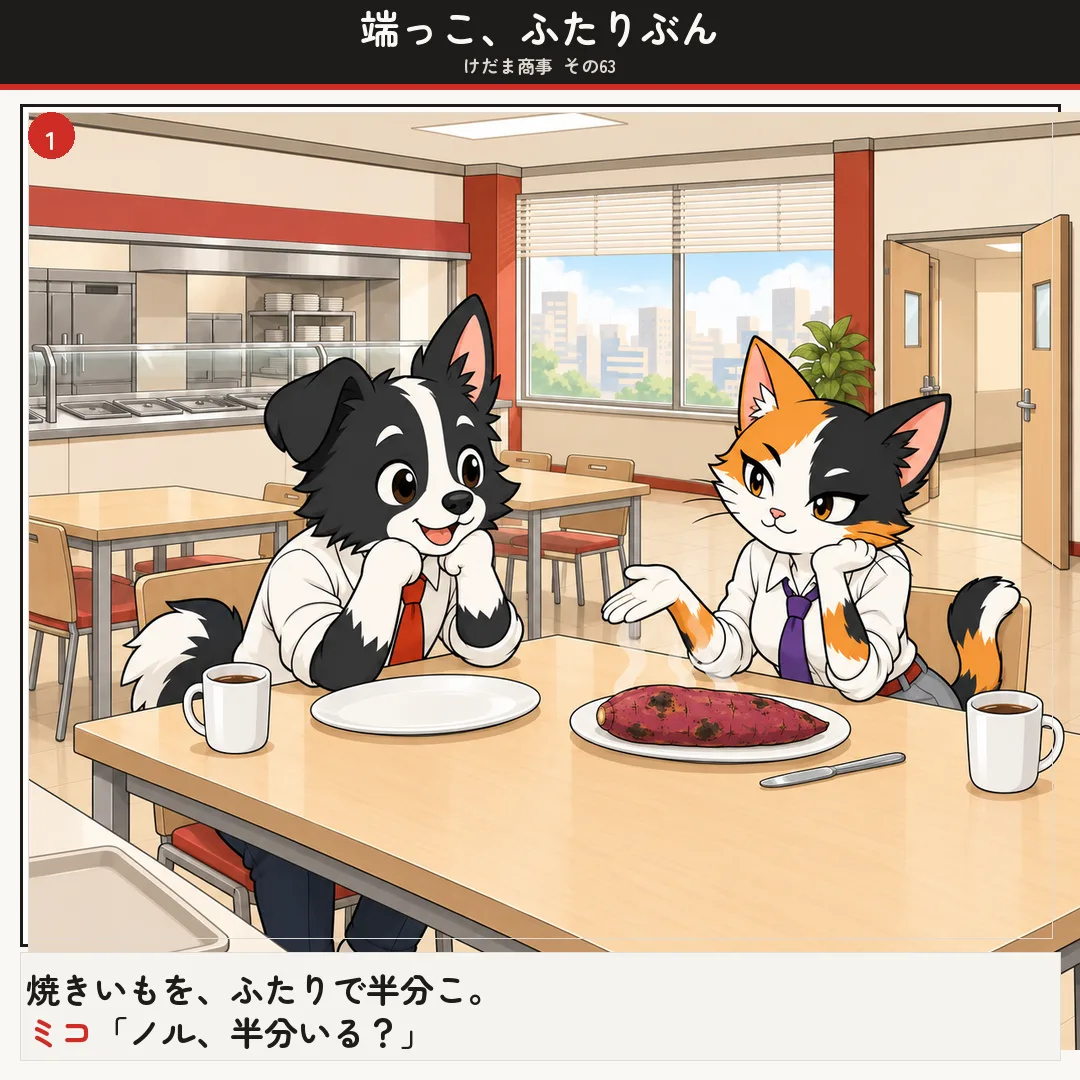 端っこ、ふたりぶん 1ページ目