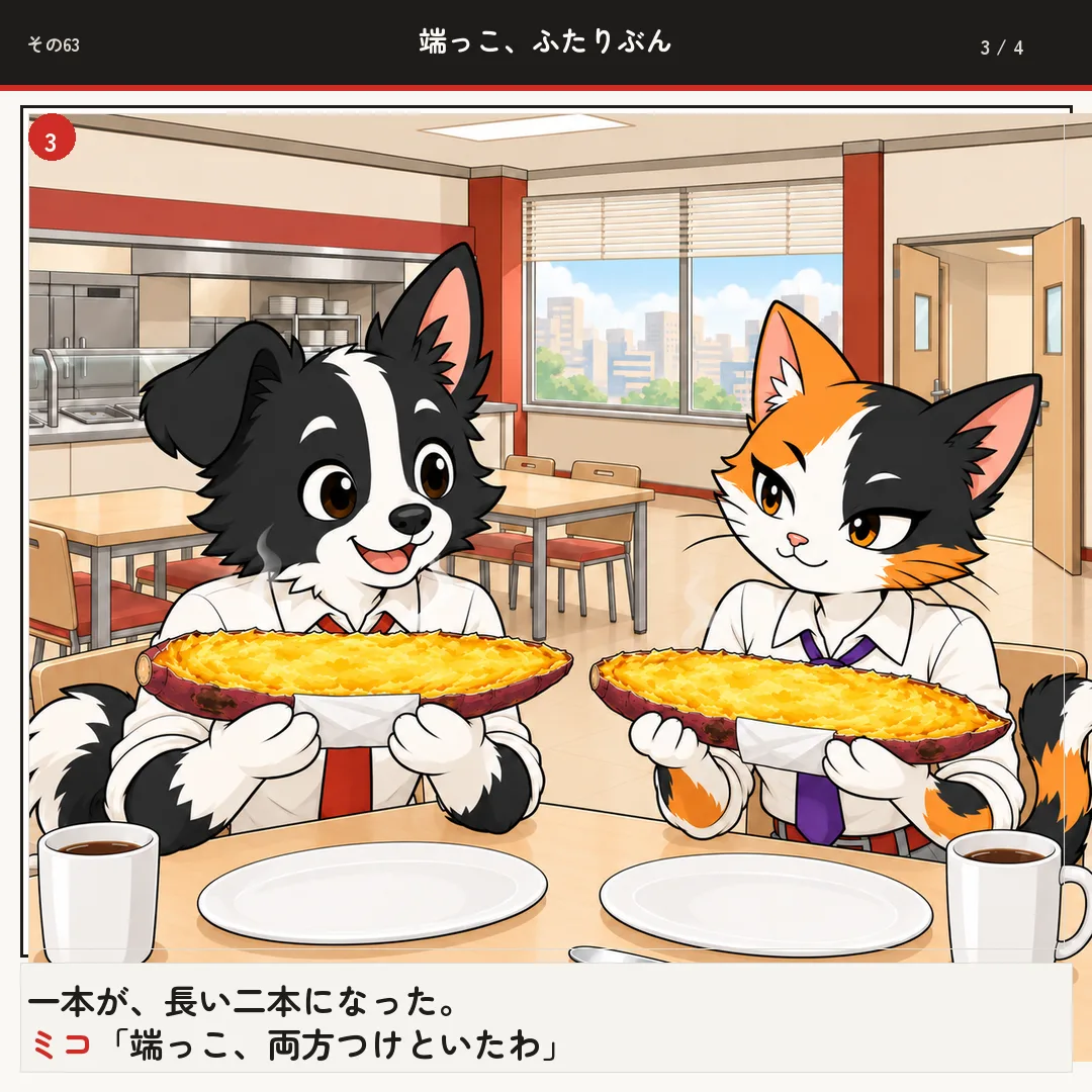 端っこ、ふたりぶん 3ページ目
