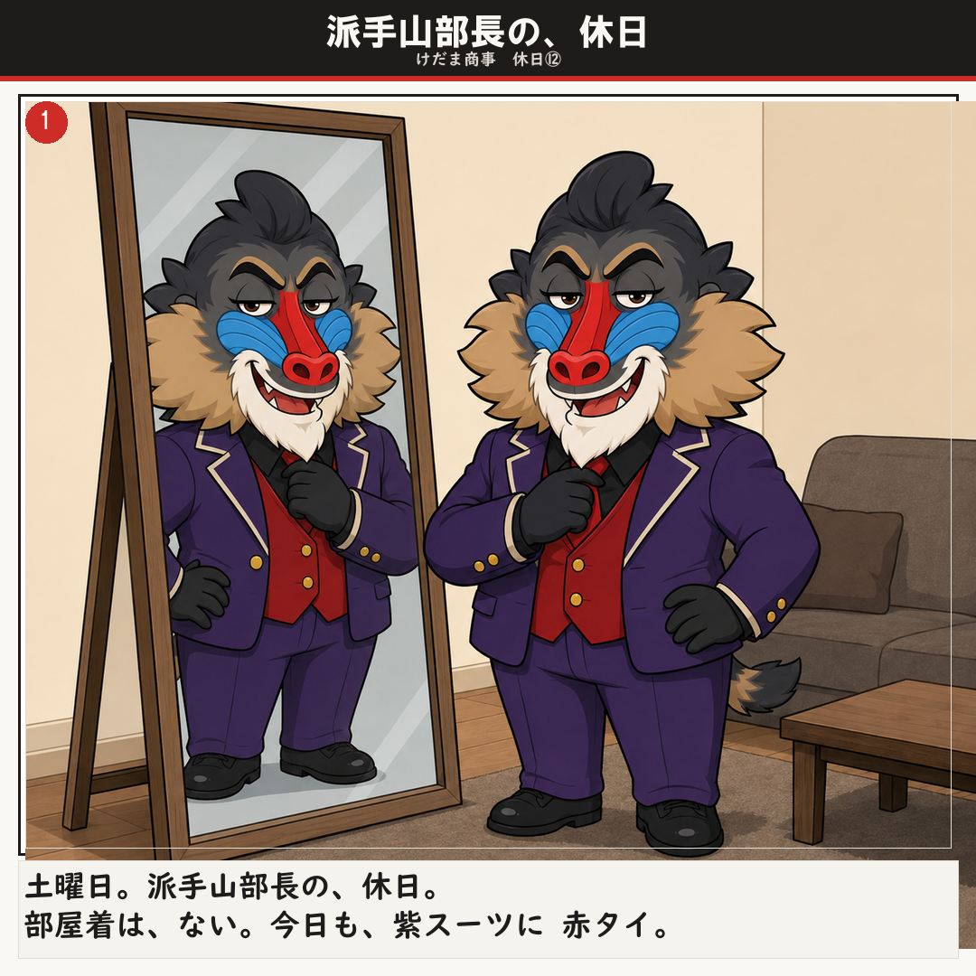 派手山部長の、休日