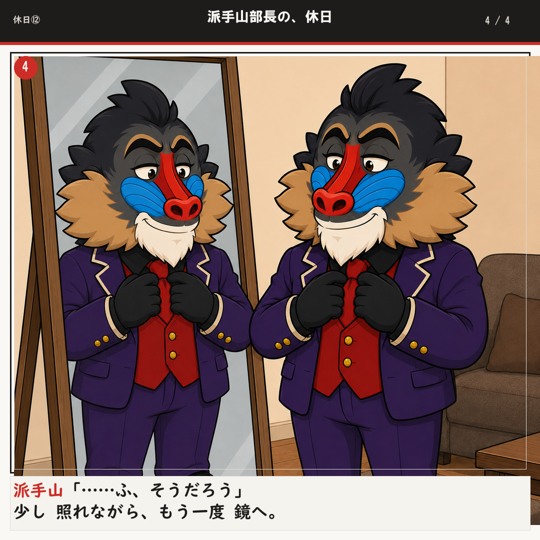 派手山部長の、休日 4ページ目