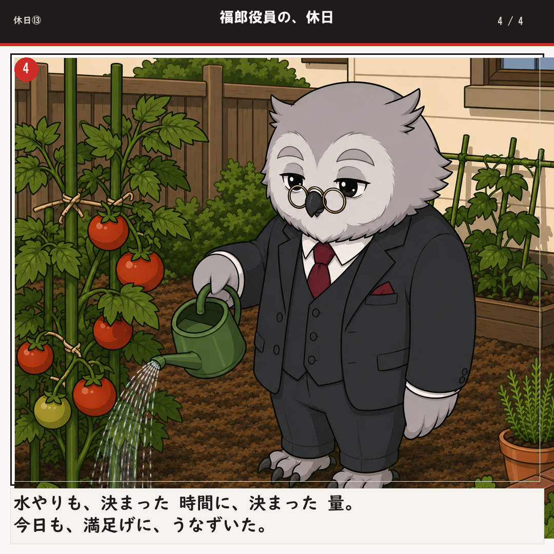 福郎役員の、休日 4ページ目