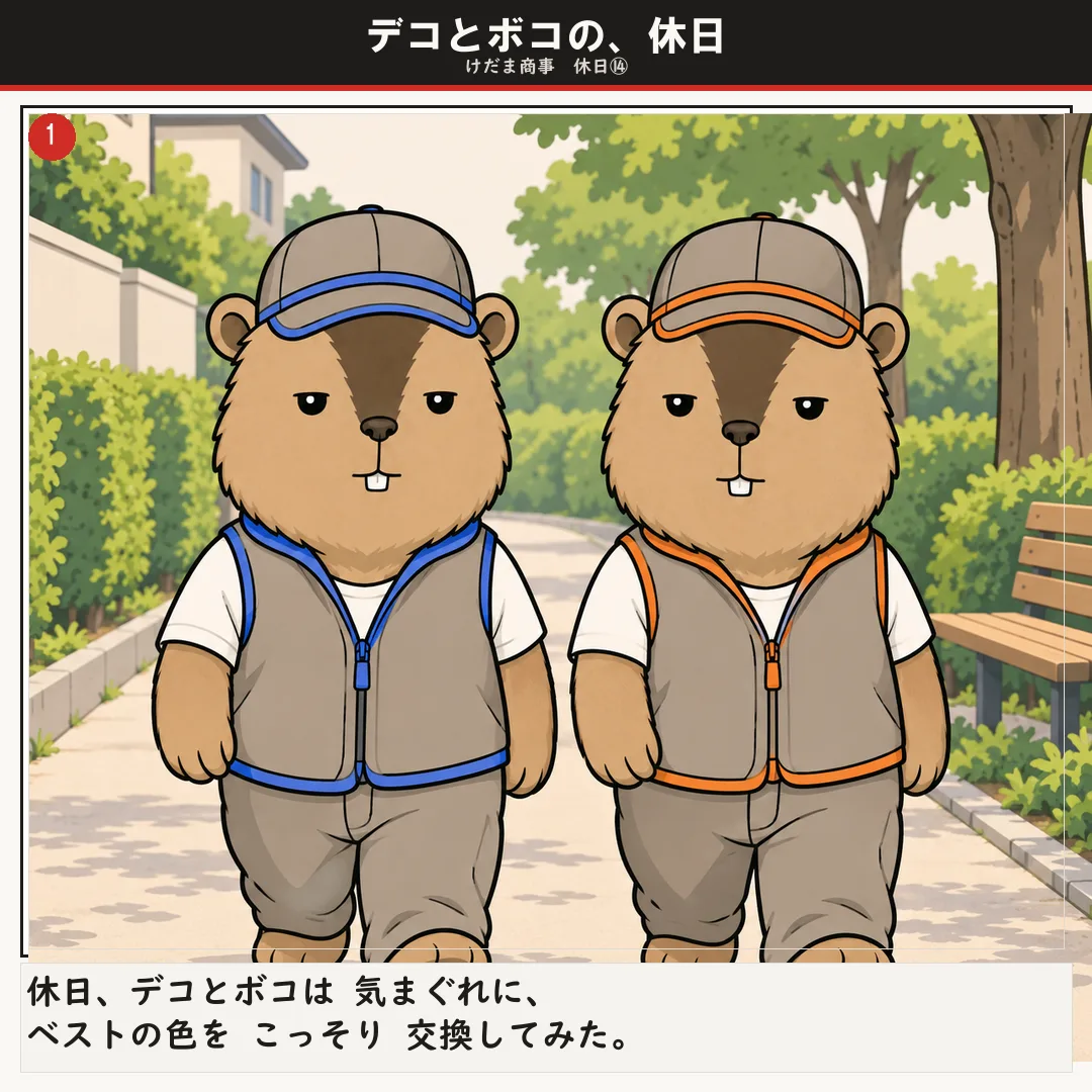デコとボコの、休日 1ページ目