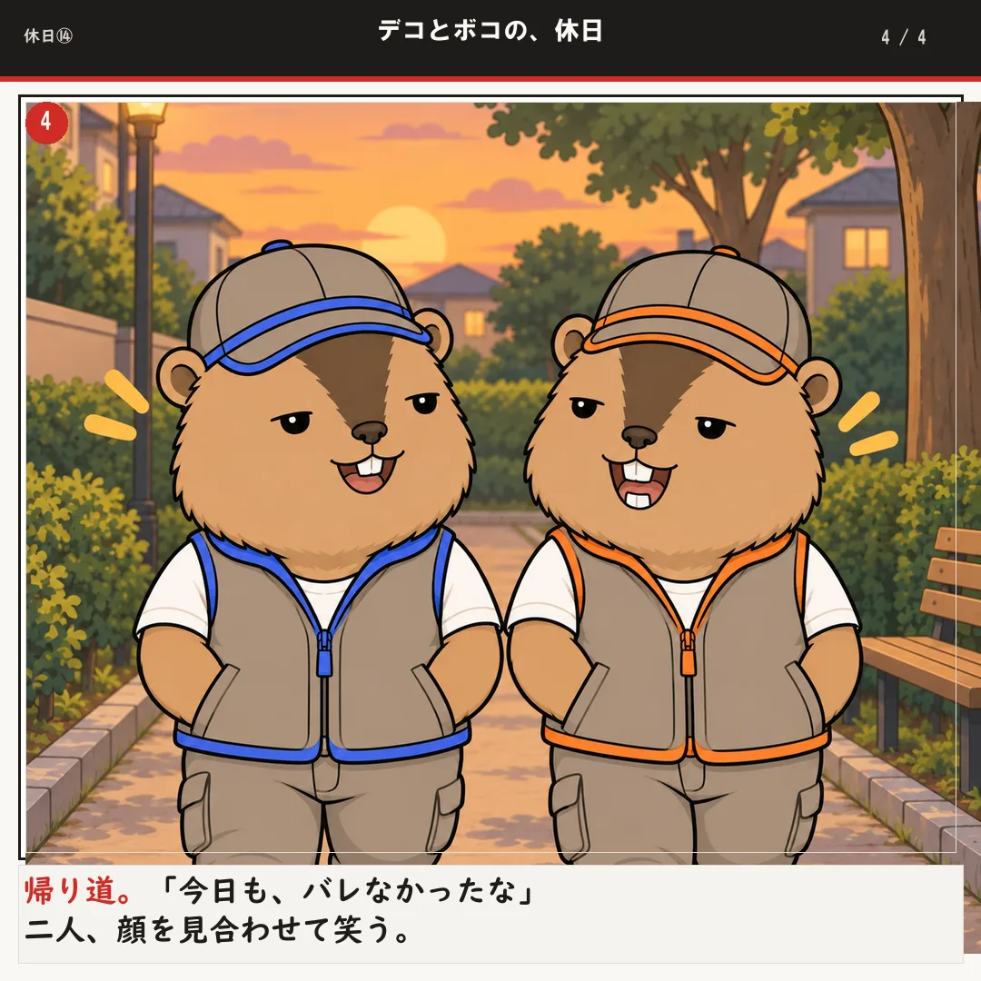 デコとボコの、休日 4ページ目
