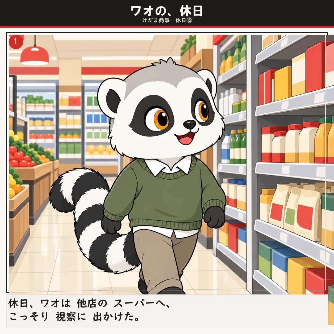 ワオの、休日 1ページ目