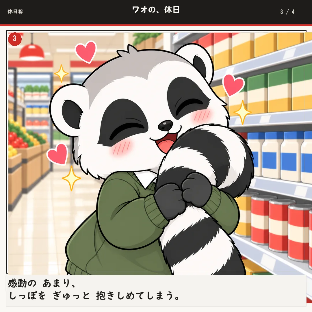 ワオの、休日 3ページ目