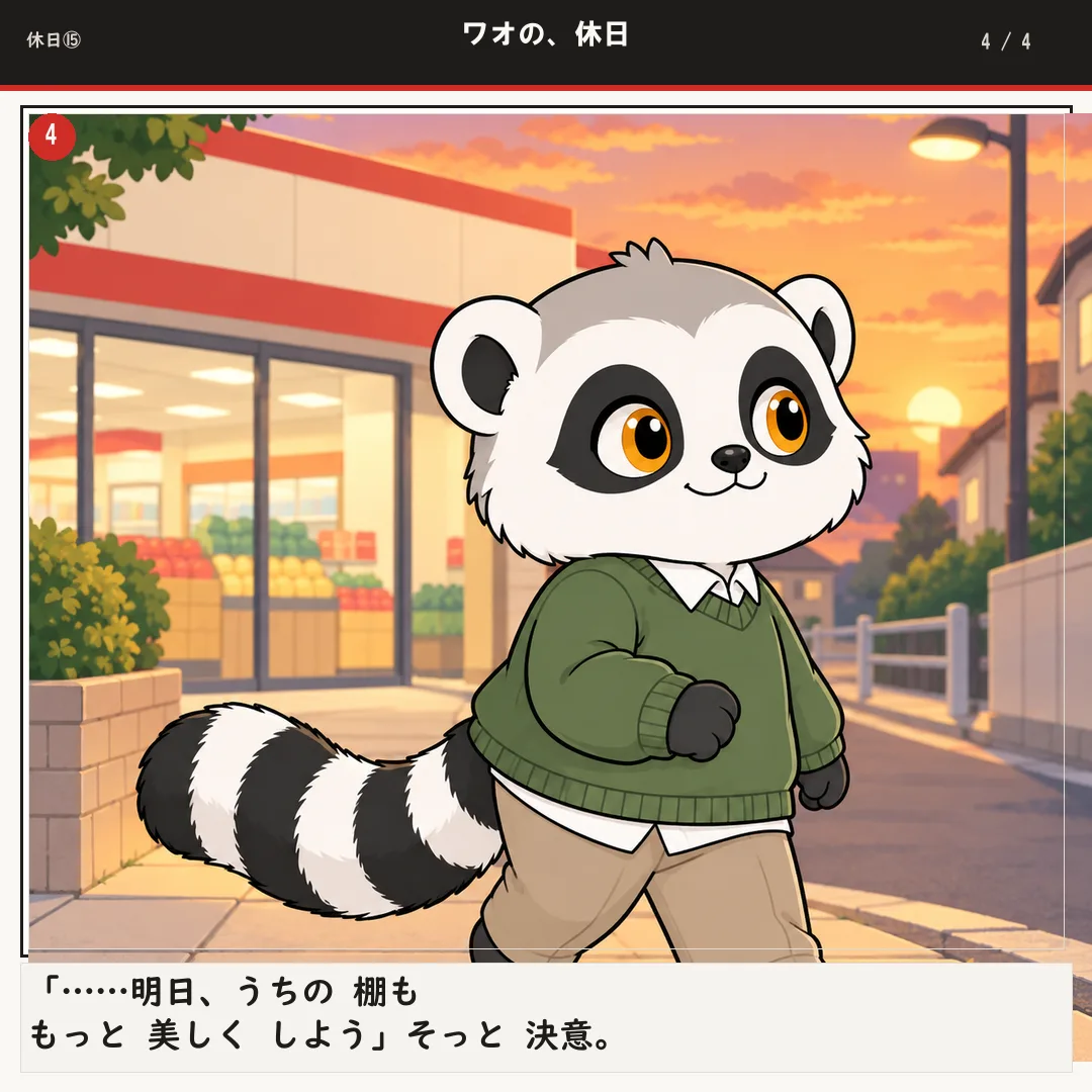 ワオの、休日 4ページ目