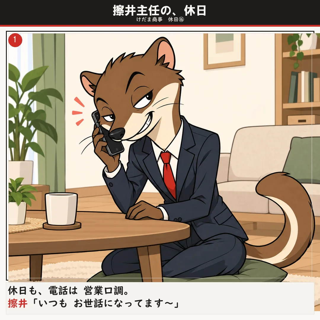擦井主任の、休日 1ページ目