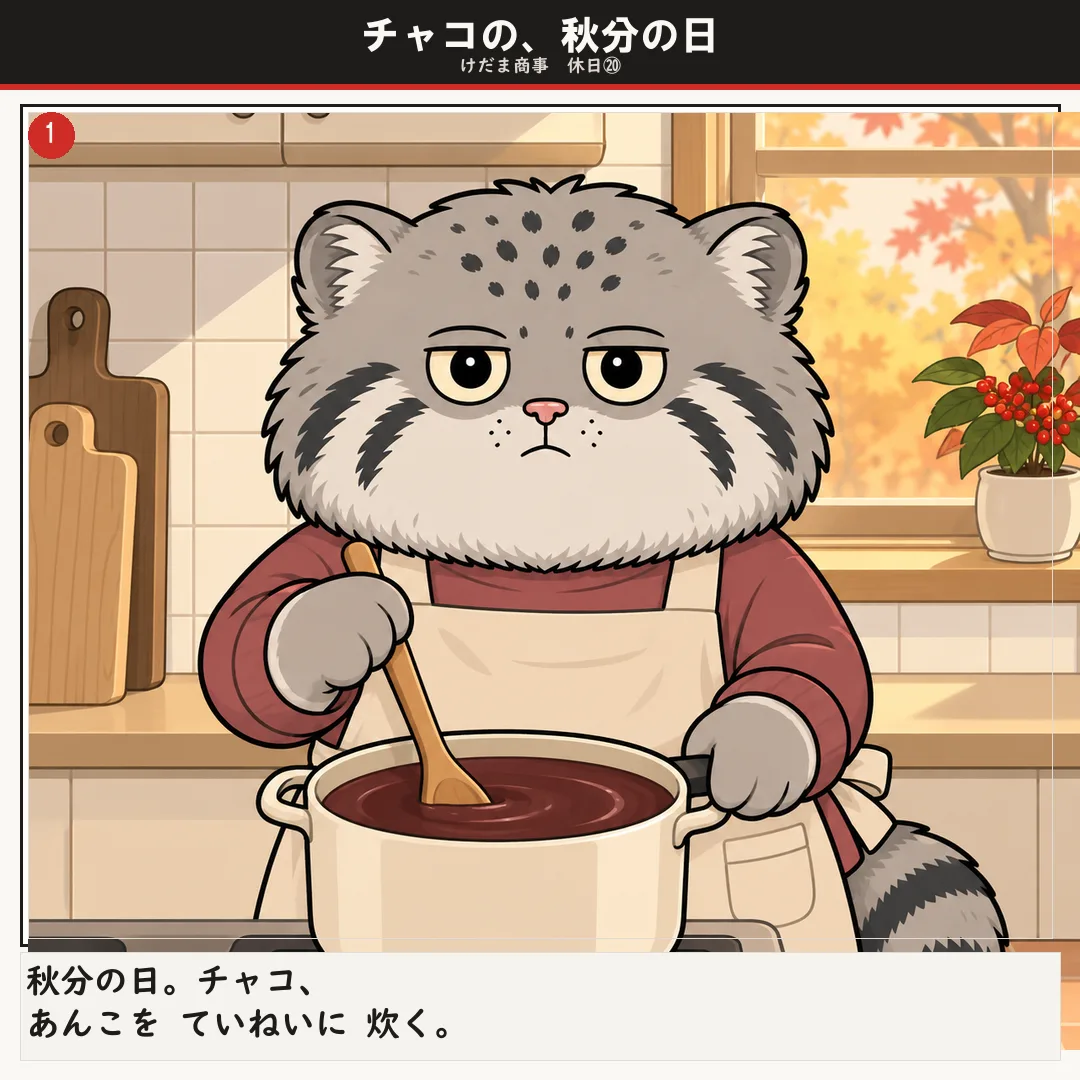 チャコの、秋分の日 1ページ目