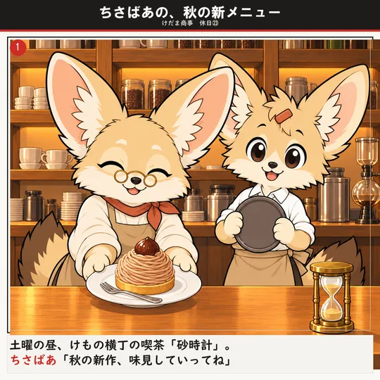 ちさばあの、秋の新メニュー