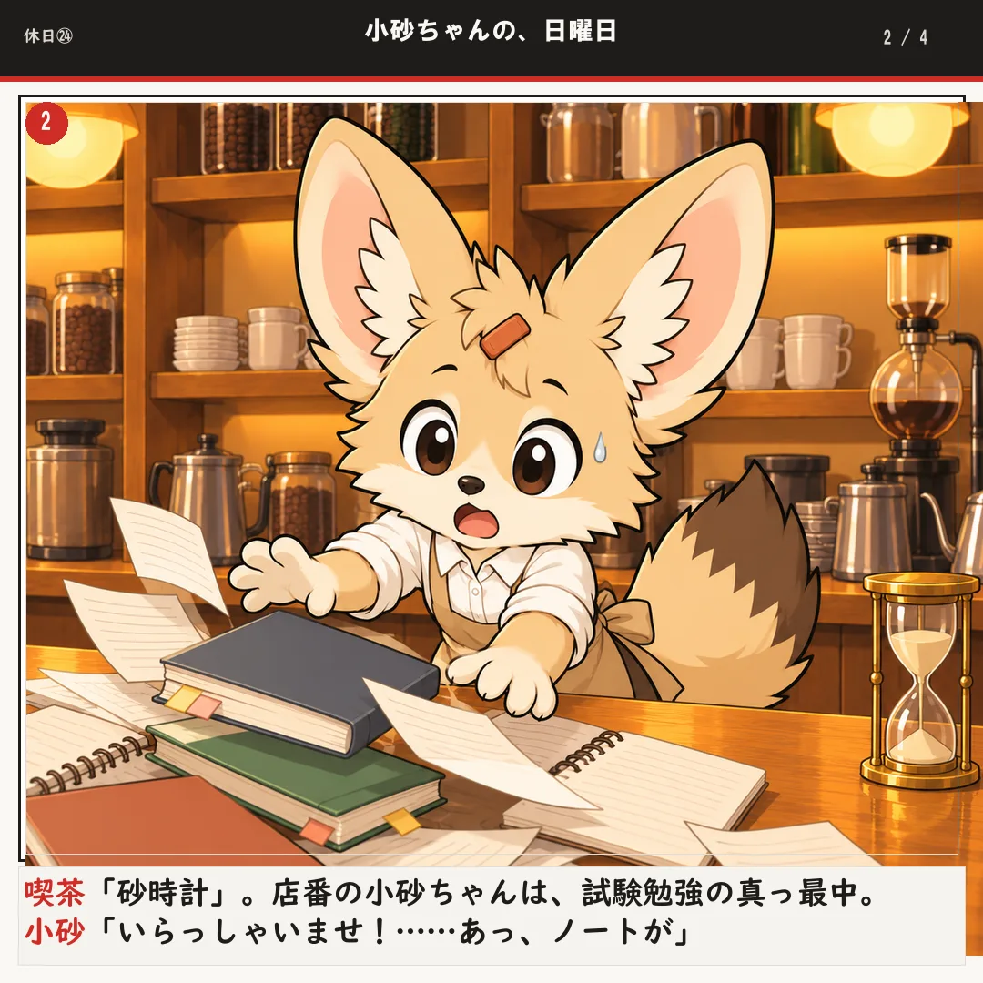 小砂ちゃんの、日曜日 2ページ目