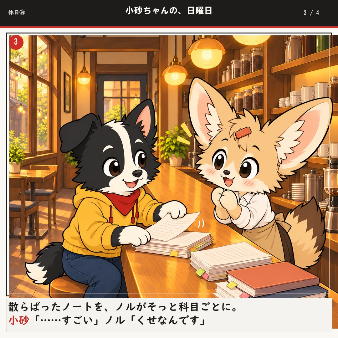 小砂ちゃんの、日曜日 3ページ目