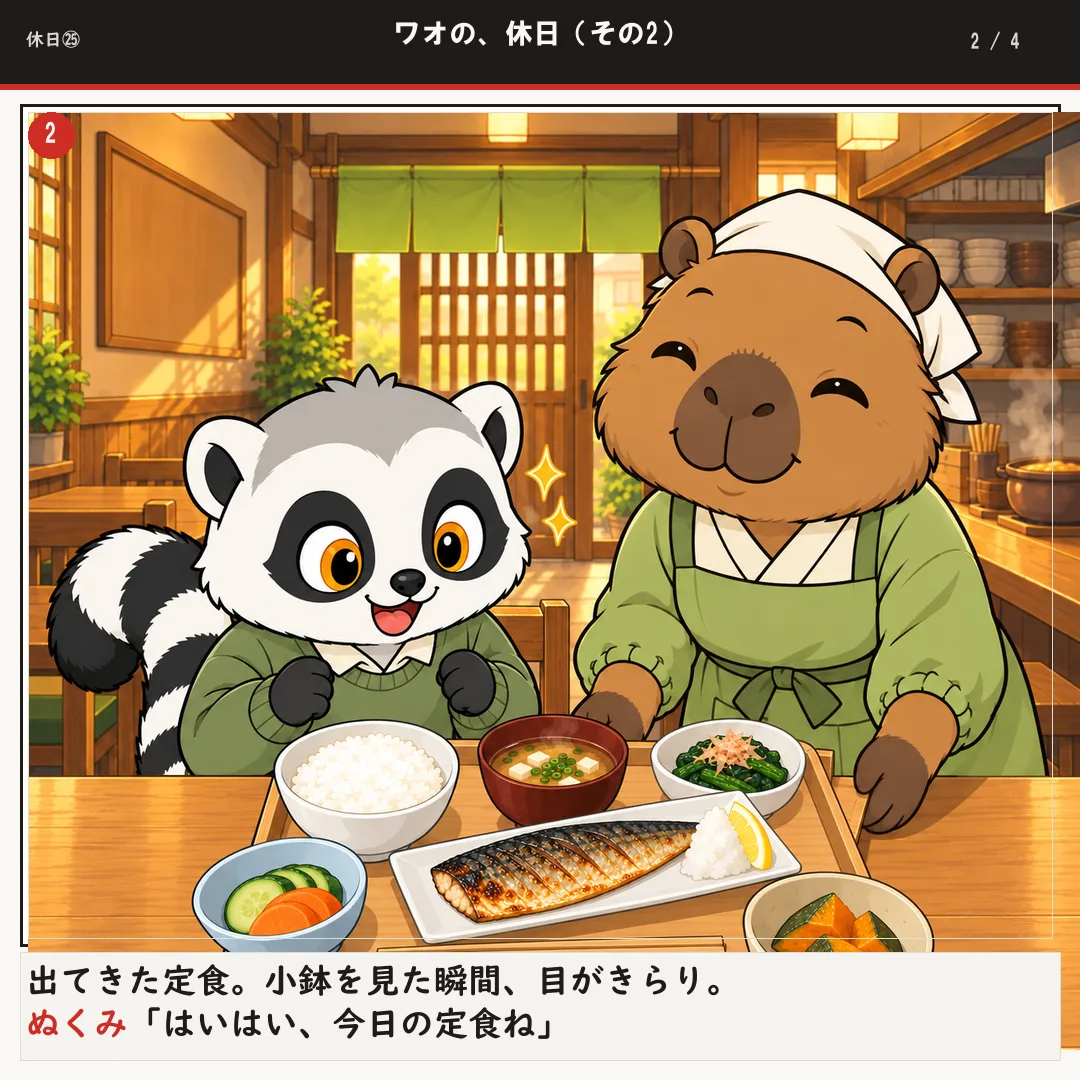 ワオの、休日（その2） 2ページ目