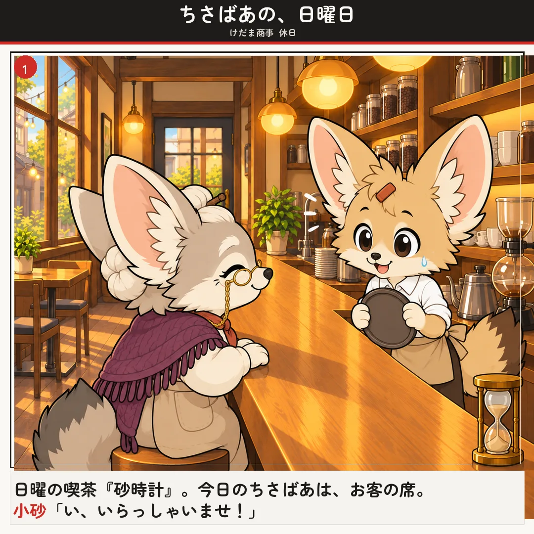 ちさばあの、日曜日 1ページ目