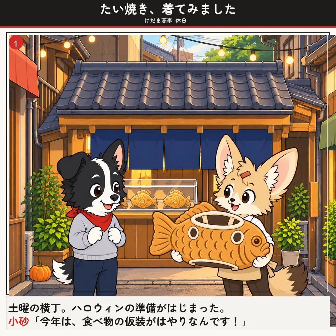 たい焼き、着てみました 1ページ目