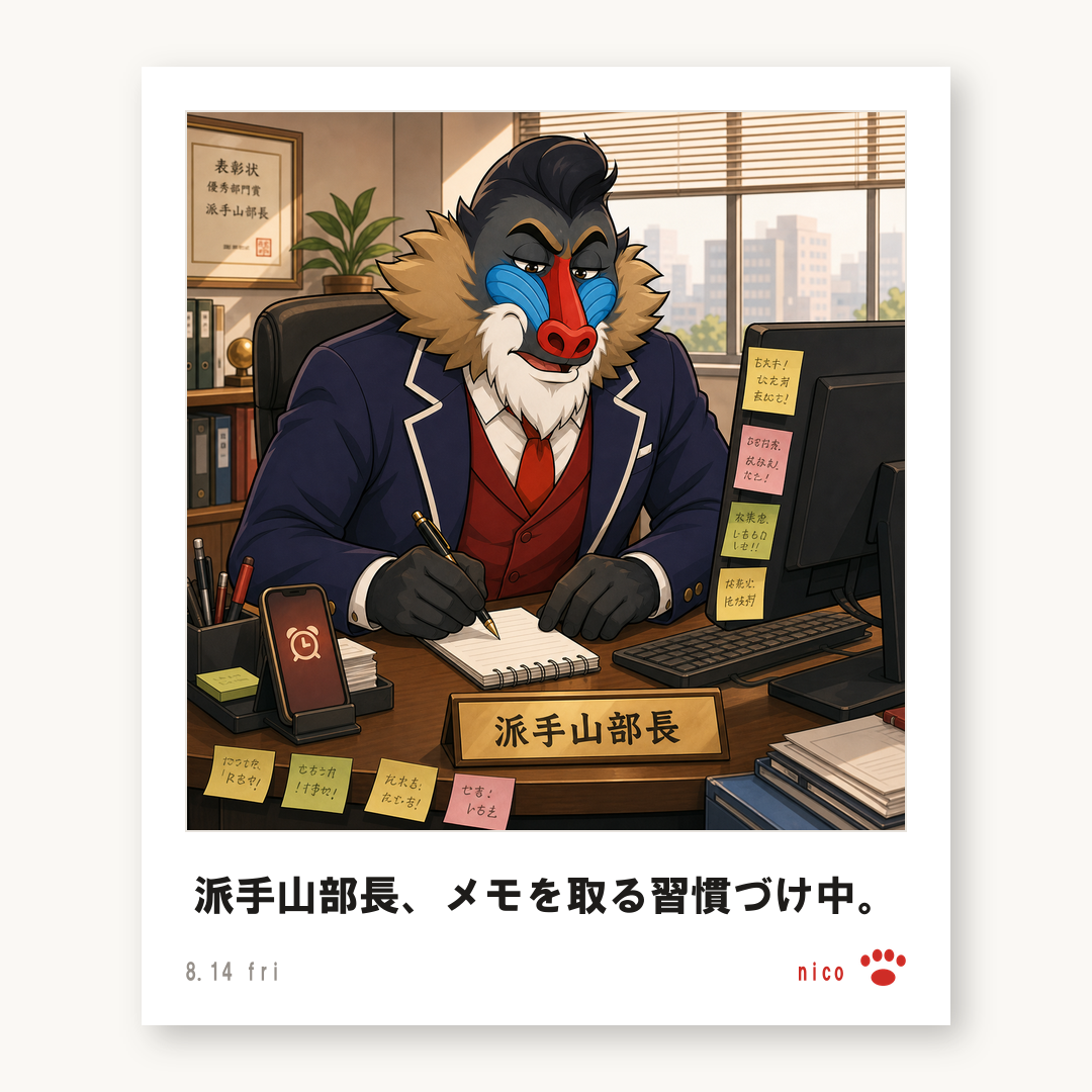 チェキ 派手山部長